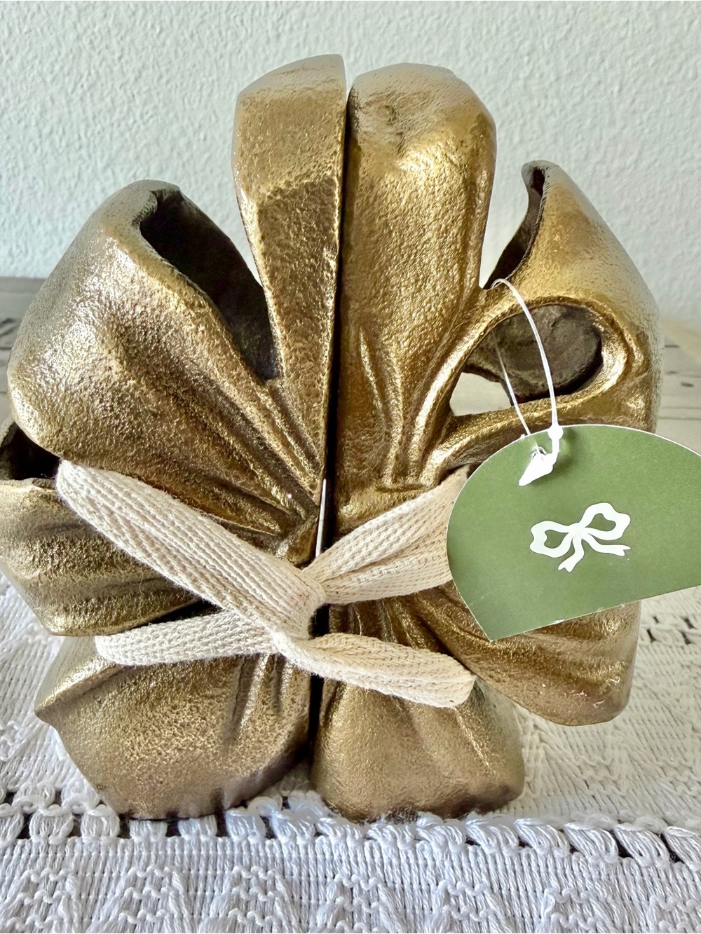 2pc Gold Metal Bow Bookends - THRESHOLD designed with STUDIO MCGEE - Picture 3 of 5